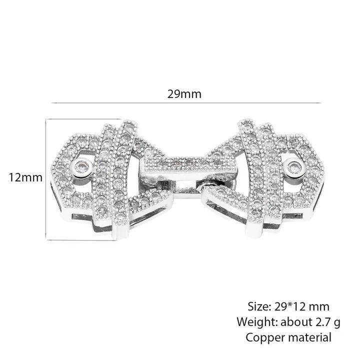 Fermoirs en zircon pour bijoux luxueux attaches pour la création de bijoux fermoirs dorés pour colliers et bracelets occasions spéciales
