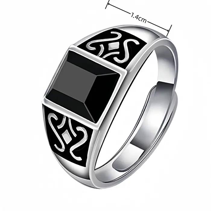 Nouvelle bague vintage en argent 925 pour homme et femme