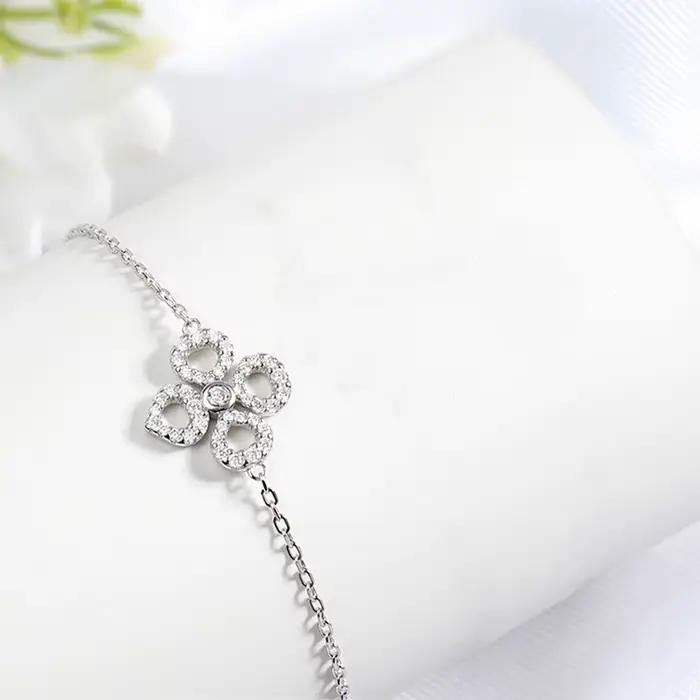 Bracelets Smyoue ajustables en moissanite pour femmes, certifiés étincelants, plaqués or 18 carats,