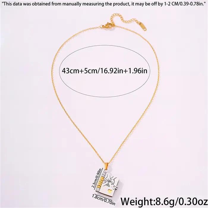 Collier de livre de fille