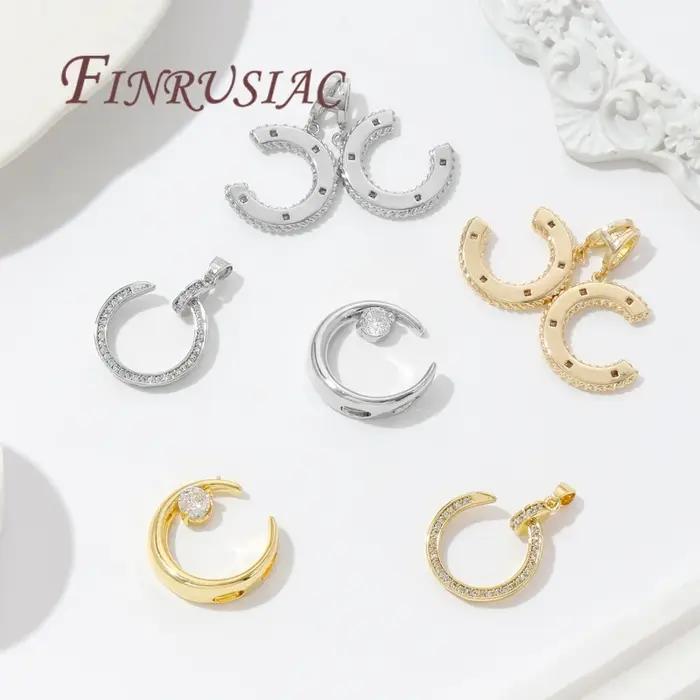 Bases de pendentifs plaquées or 18 carats pour créations de bijoux DIY modernes et personnalisées pour femmes occasions spéciales