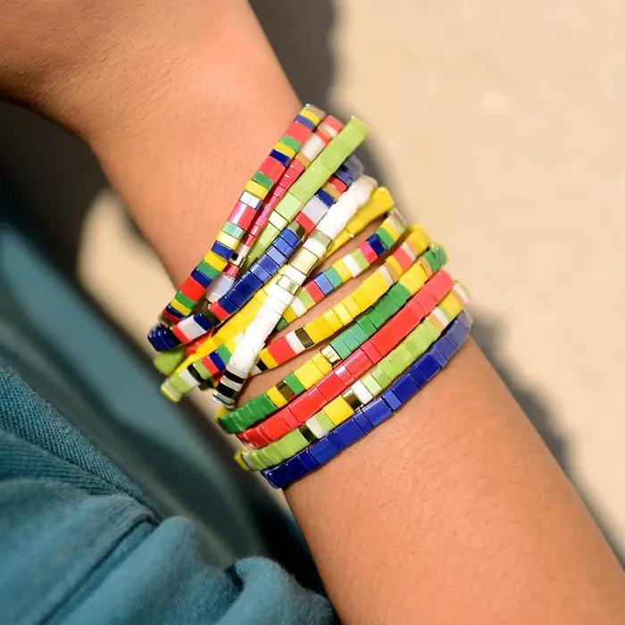 Mode Boho Bracelet pour femmes filles verre MIYUKI Tila perles