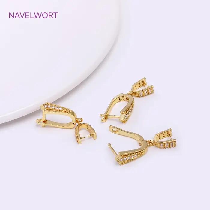 Crochet de boucle d'oreille tendance avec pince à pincer