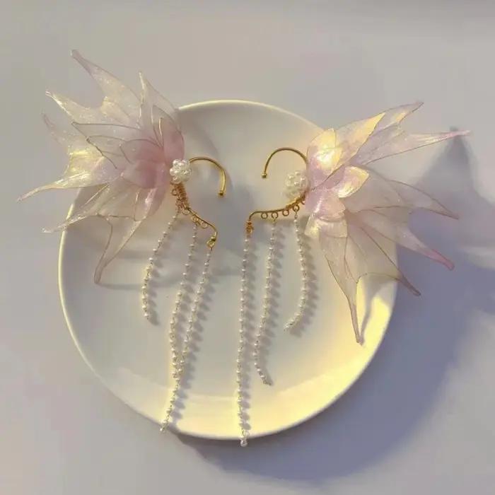 Boucles d'oreilles vintage chic sirène princesse