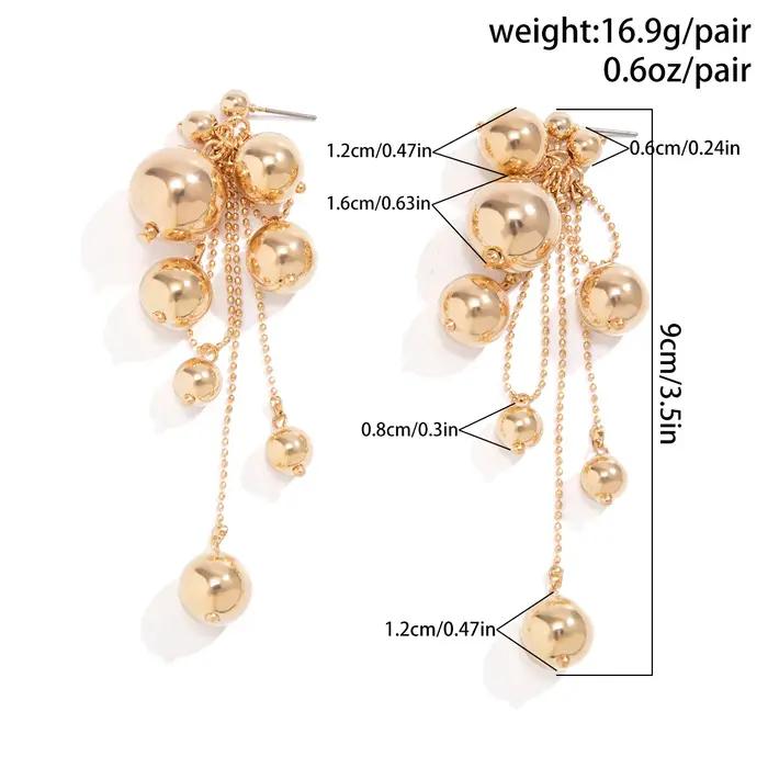Boucles d'Oreilles Gothiques sulfà Pompons pour Femme
