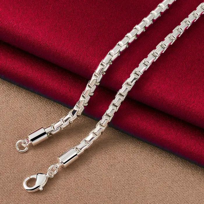 Collier en or 18 carats chaîne boîte homme femme bijou mode cadeau d'anniversaire elegance occassions speciales