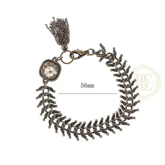 One Fashion Fish Sophia Bracelet en laiton finition antique, bijoux, 56mm, BE52