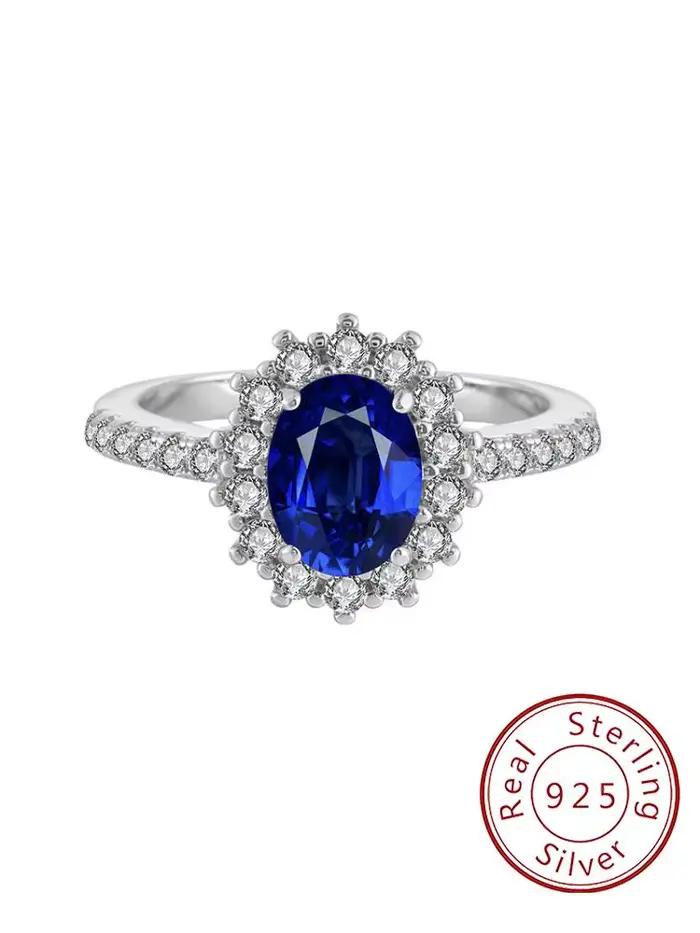 Bague classique en argent Sterling 925 pour femmes