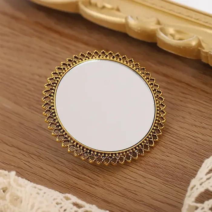 Bague miroir exagérée de Style cour rétro indien