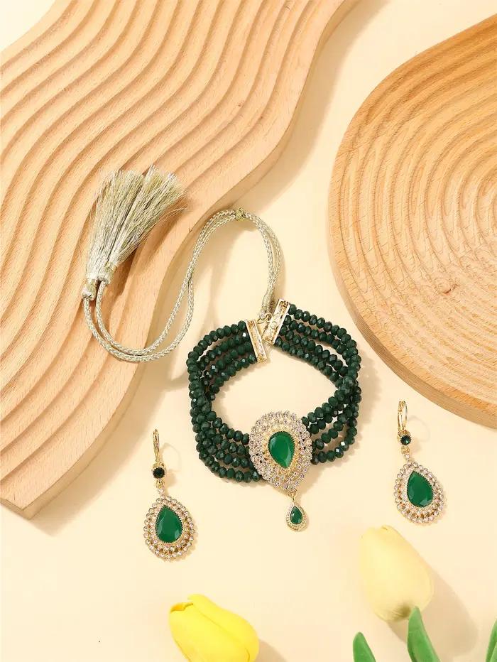 Ensemble de bijoux à la mode pour femmes marocaines – Accessoires traditionnels luxueux pour les fêtes de mariage et les cadeaux de vacances