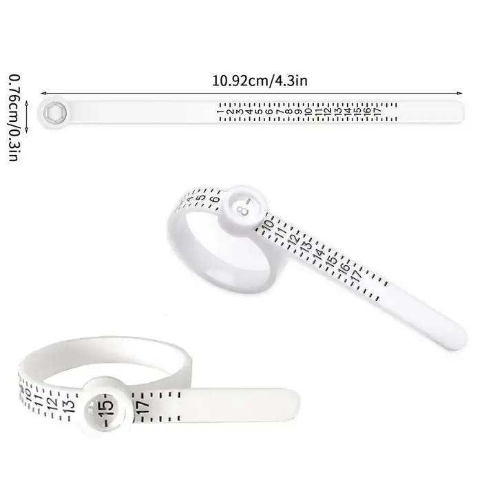 Outil professionnel de mesure de taille de bague avec fenêtre grossissante