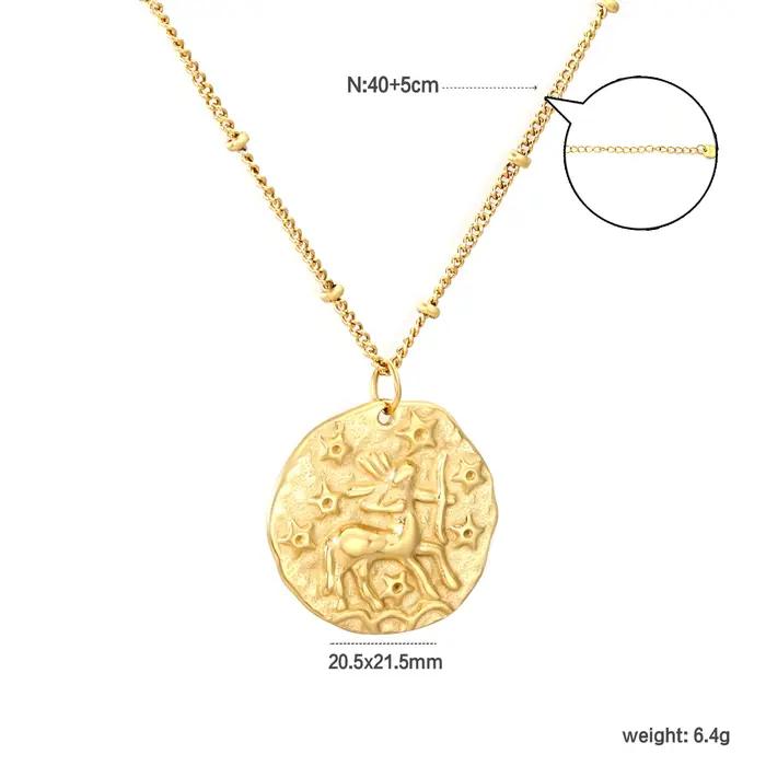 Pendentif de luxe 12 Constellations pour femmes et hommes