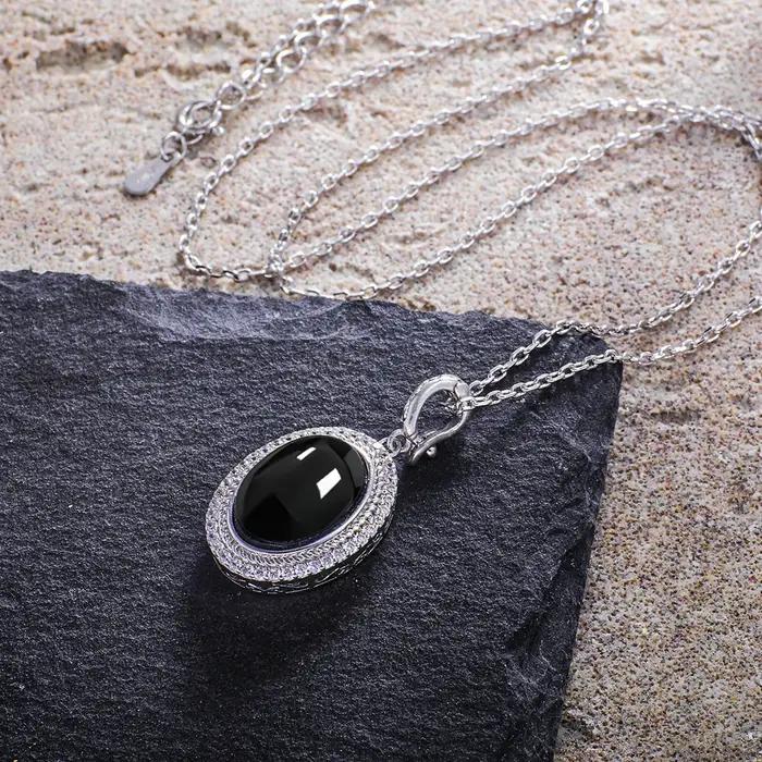 Pendentifs en pierre de lune naturelle en argent Sterling 925