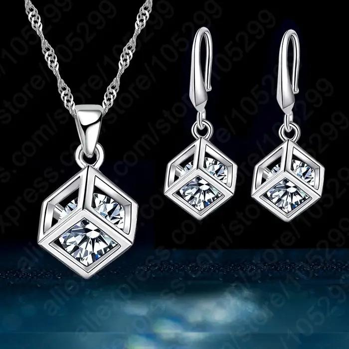 Ensemble de bijoux en argent Sterling 925 pour femmes
