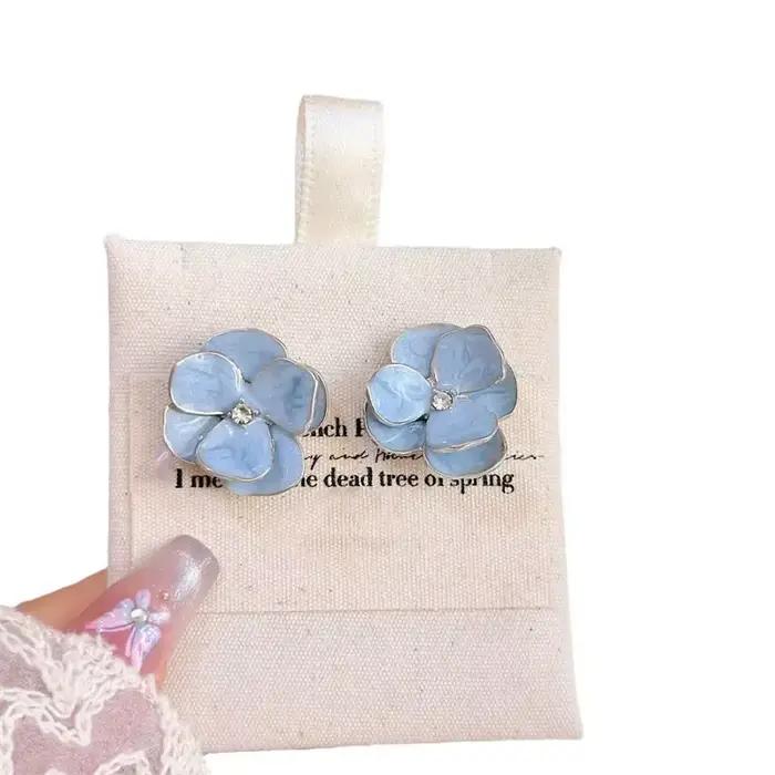 Boucles d'oreilles Vintage à fleurs pour femmes