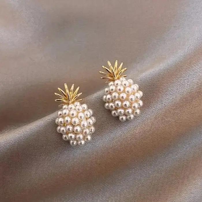 Boucles d'oreilles incrustées de biscuits brillants pour femmes, fleurs exquises, nouvelle mode, bij