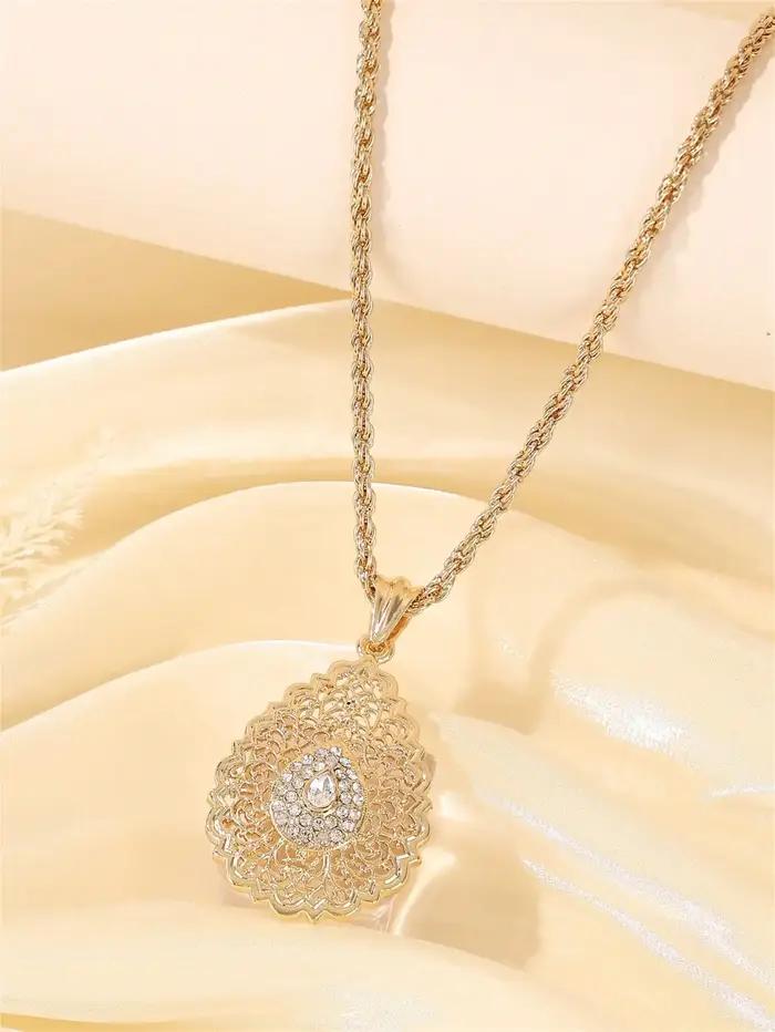 Ensemble de bijoux de luxe au Design arabe pour femmes