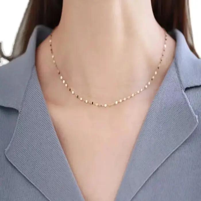 Jkeli réel 925 collier en argent femmes