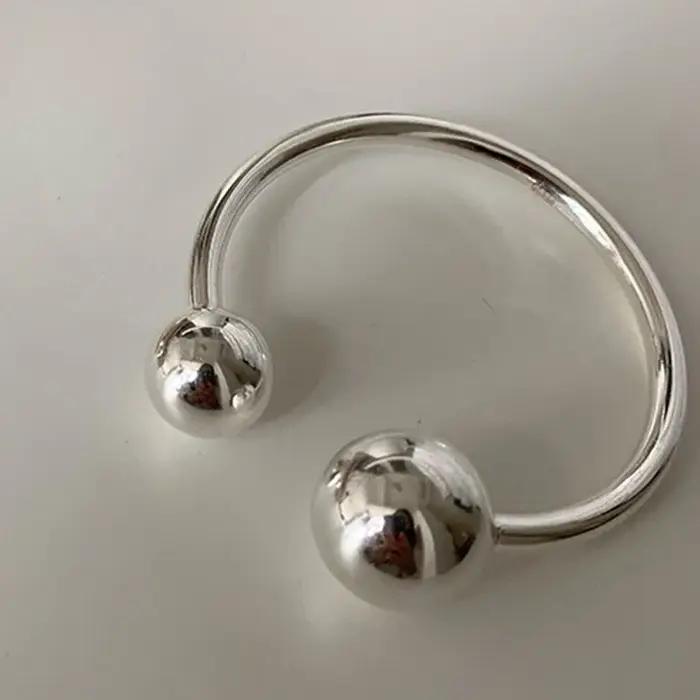 Bracelet Foxanry Minimaliste à la Mode Plaqué Argent avec Zircone Cubique Cadeau d'Anniversaire et Occasions Spéciales Femme