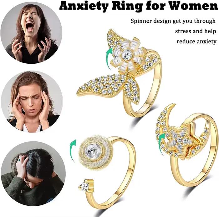 Anneaux Anti-Stress et anxiété pour femmes