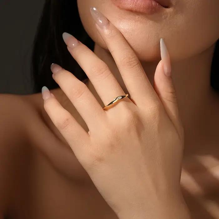 Bagues en argent sterling 925 serties de zirconium blanc pour femmes, design classique, idéal pour les occasions spéciales et le quotidien