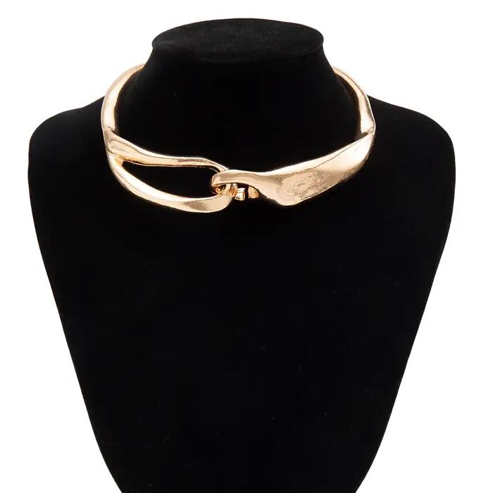 Collier de Clavicule Punk Gothique en Alliage Doré ou Argenté pour Femmes Occasions Spéciales et Vie Quotidienne