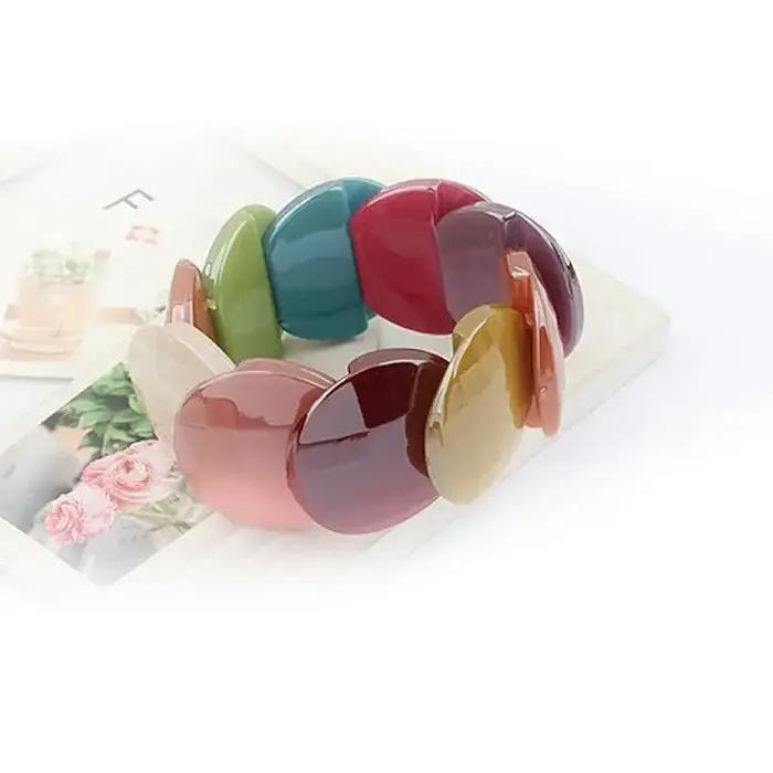 Bracelets à bulles en résine bohème pour femme