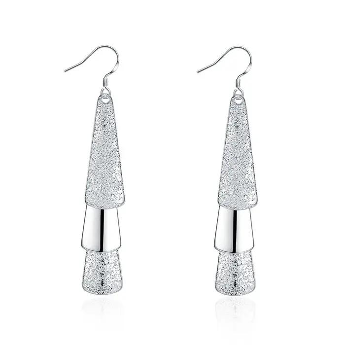 Boucles d'oreilles longues en argent Sterling 925 pour femmes
