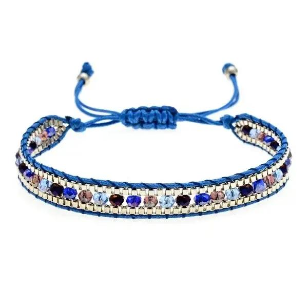 Bracelet rétro bohémien en perles de cristal