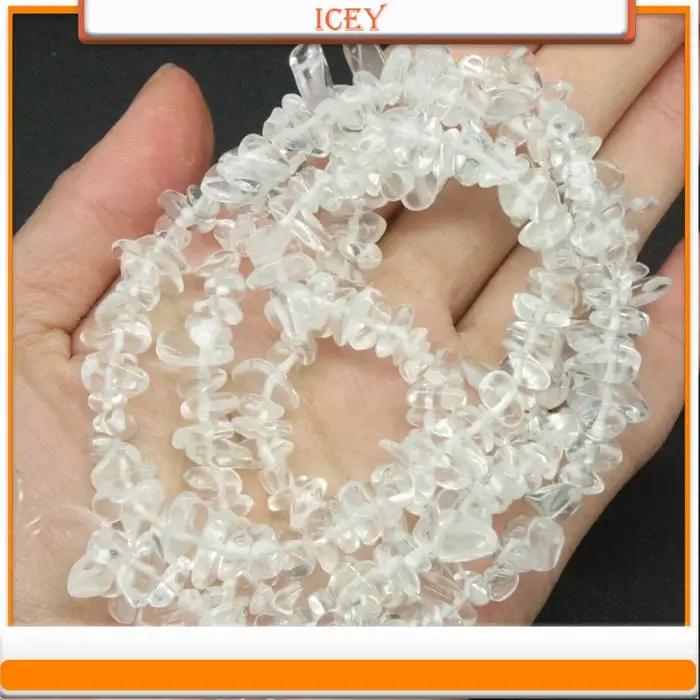 Bracelet en pierre de cristal blanc perles ovales bijoux élégants pour femmes occasions spéciales bijoux personnalisables perles de cristal à bricoler soi-même