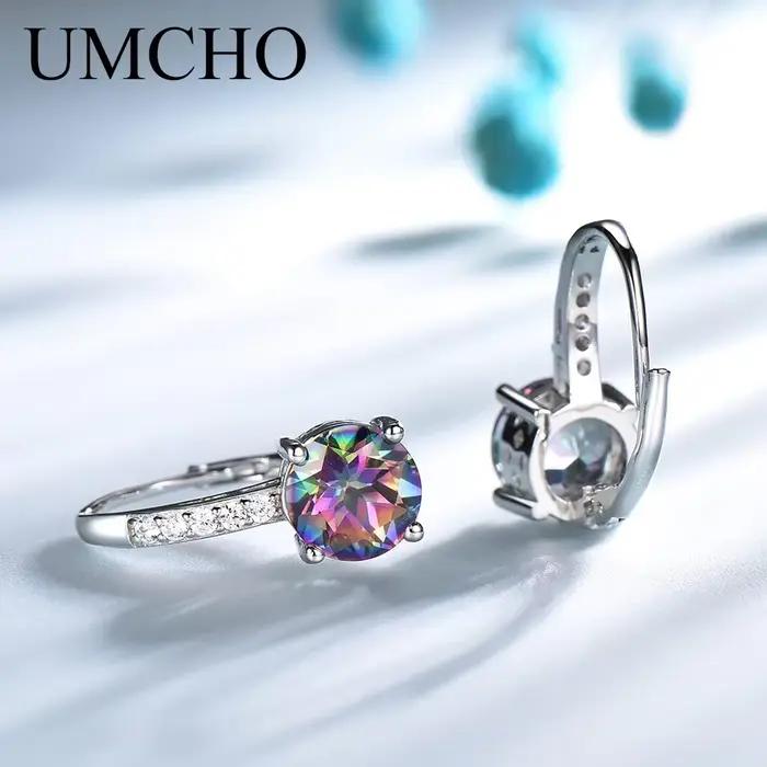 Boucles d'oreilles colorées à Clip rond de 8mm