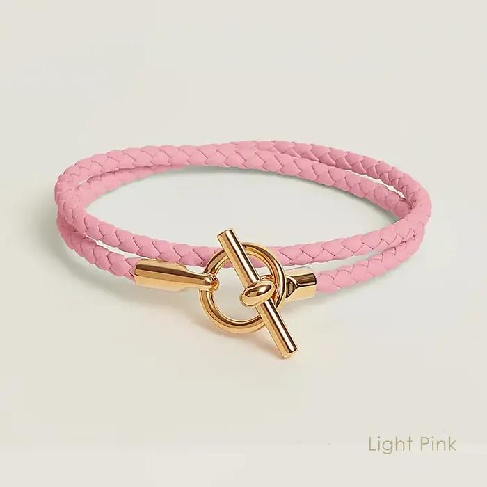 Bracelet Moonlight en cuir double couche classique pour femmes, haut de gamme, avec fermeture à bascule et 11 couleurs disponibles pour diverses occasions