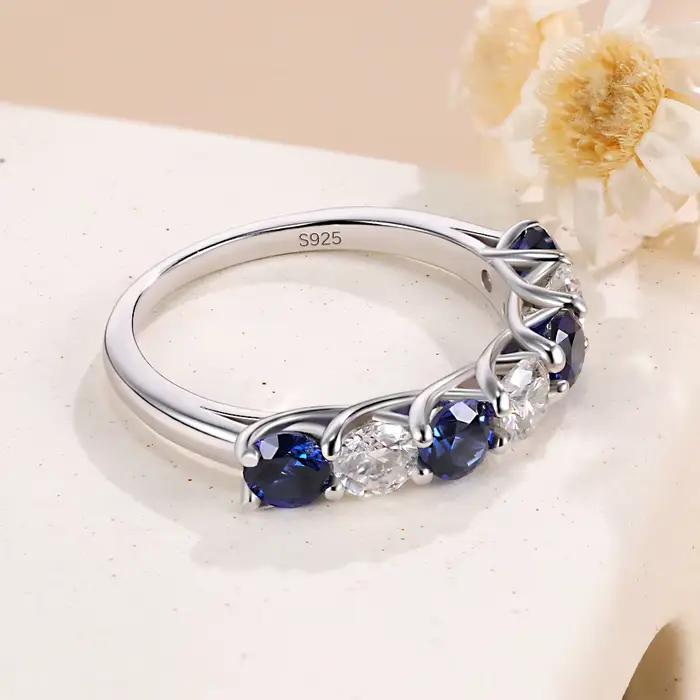 Bague de mariage en moissanite Pretty Beauty 3