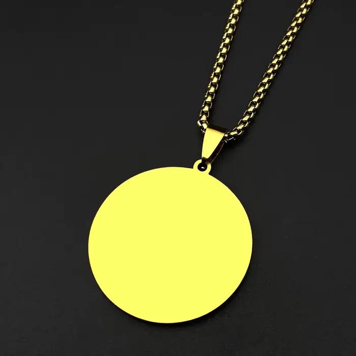 Colliers pendentifs en lettres arabes du Coran Allah avec strass pour femmes et hommes