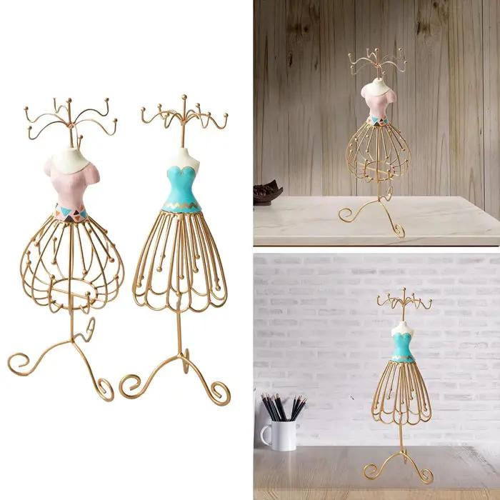 Présentoir à bijoux Princesse en résine et métal pour la décoration intérieure et le rangement élégant bijoux femmes occasions spéciales