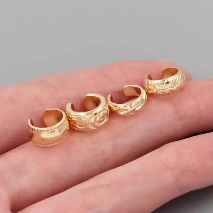 Manchette d'oreille fantaisie en or 14 carats, Manchette large délicate, Manchette d'oreille Conch, Manchette Huggie, Manchette d'oreille non-percée, Boucle d'oreille tendance