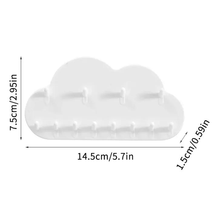 Organisateur de bijoux mural HWetR en plastique blanc pour rangement et exposition de bagues, boucles d'oreilles, colliers et accessoires pour femmes occasions spéciales