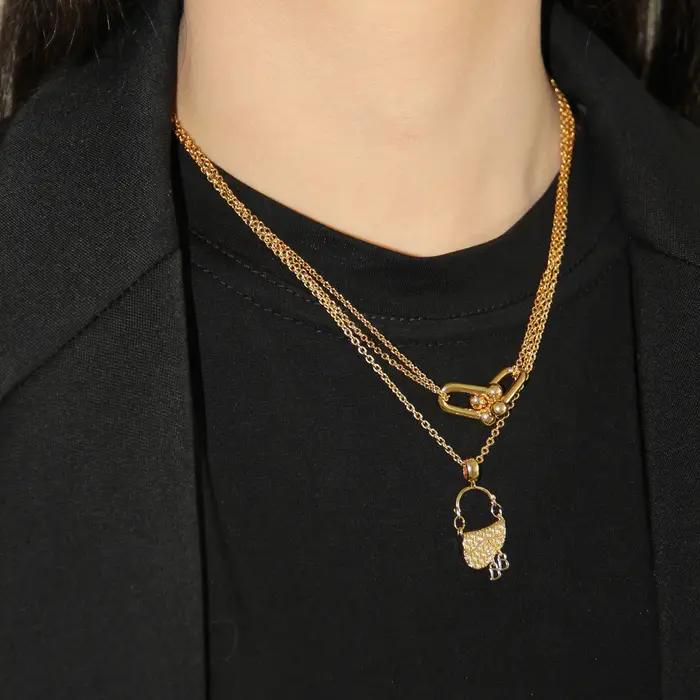 Ensemble de boucles d'oreilles en argent 925 avec galvanoplastie dorée