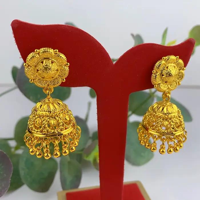 Boucles d'oreilles cloche indienne pour femmes