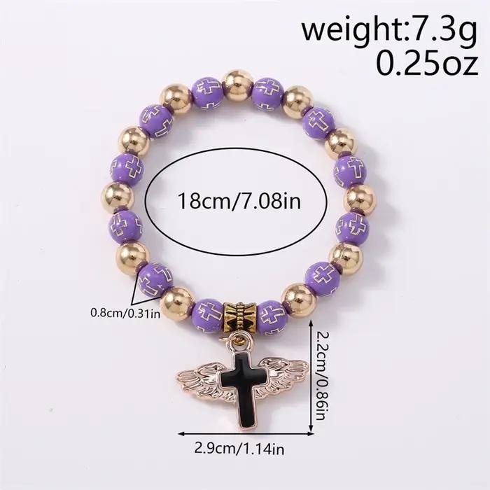 Bracelet de perles colorées fait main à la mode pour femmes