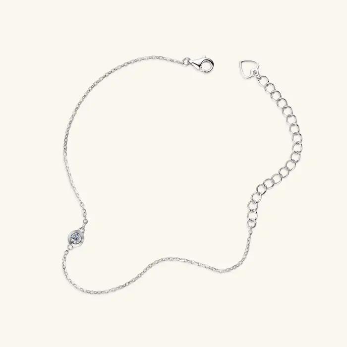 Lnngy-Bracelet Moissanite en Argent Sterling 925 pour Femme