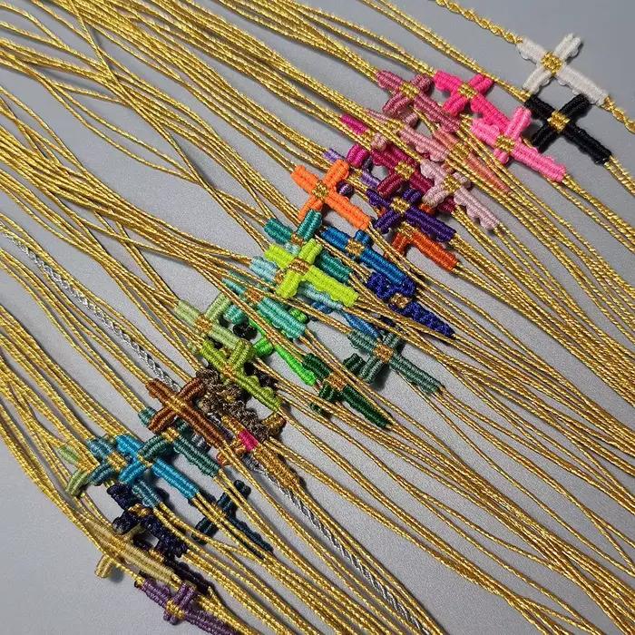 Bracelet croisé en macramé tissé à la main bijou réglable style bohème pour femmes et filles occasions spéciales