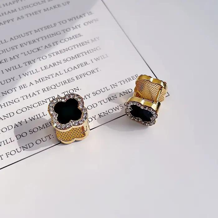 Boucles d'oreilles double face en nacre naturelle