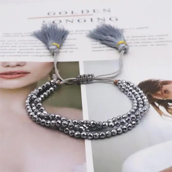 Bracelets en Pierre Hématite pour Homme et Femme
