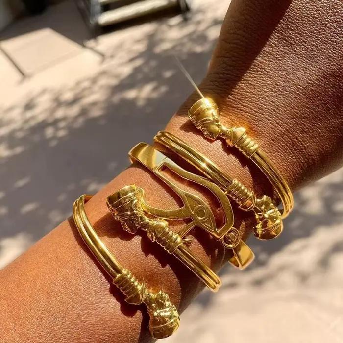 Bracelets réglables Nefertiti pour femmes et hommes