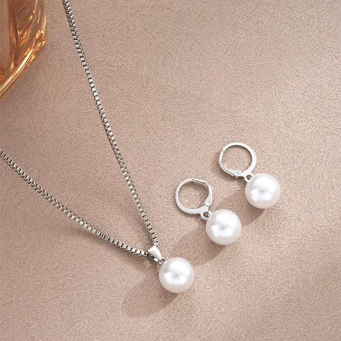 Ensemble de bijoux en perles pour femmes