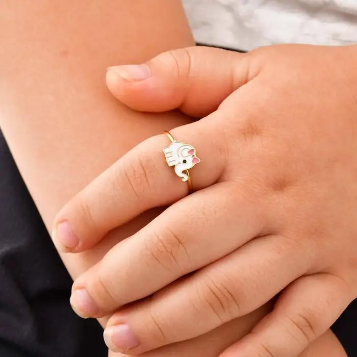 Bague Crépue Géométrique Minimaliste Plaqué Or pour Femme