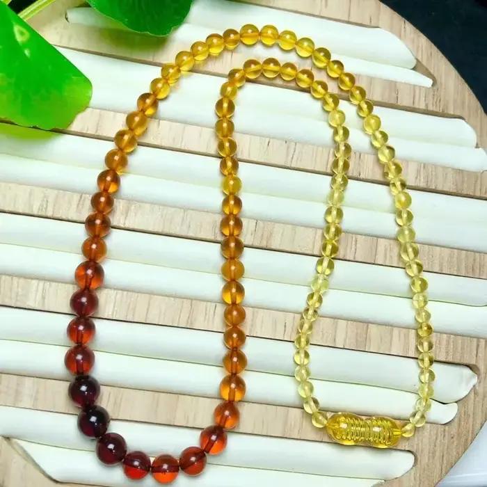 Collier en ambre naturel pendentif animal de compagnie bijou romantique et mignon pour femmes occasions spéciales