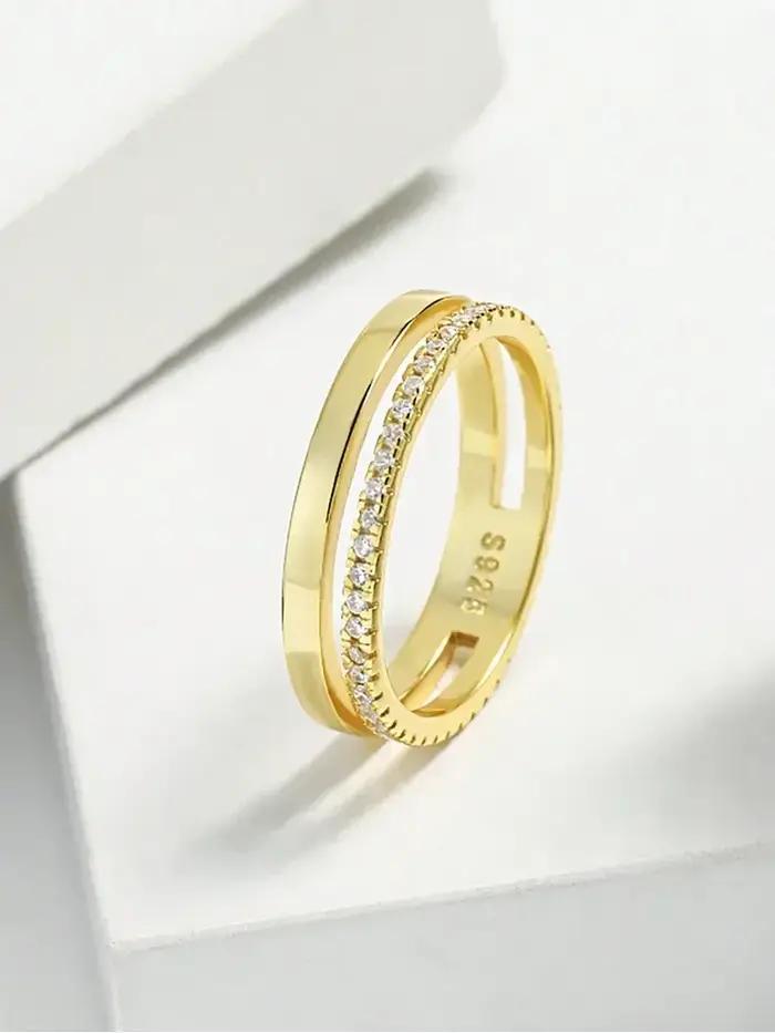 Bague classique en argent Sterling 925 pour femmes