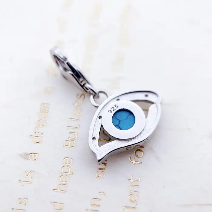 Breloque aux Yeux d'Horus en Argent Sterling 925 Amulette Vintage Protection Symbole Religieux pour Fiançailles Mariages Occasions Spéciales